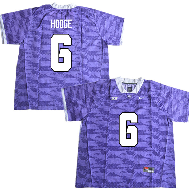 Men #6 Jamoi Hodge TCU Horned Frogs College Football Jerseys Sale-Limited Purple